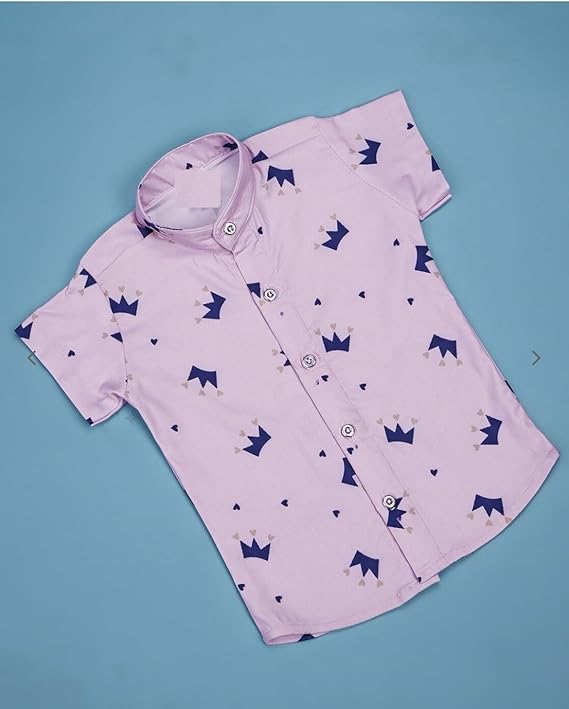 dimension By Vikita Enterprise Kids Boy's Printed Cotton Blend,Hosiery Short Sleeve Regular Wear Shirt & Shorts Set (V_E_1007) - Image 4