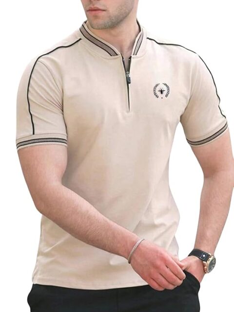 Lymio Men Regular Fit T-Shirt || T-Shirt for Men || Polo T Shirt || T-Shirt (Polo-30-33)