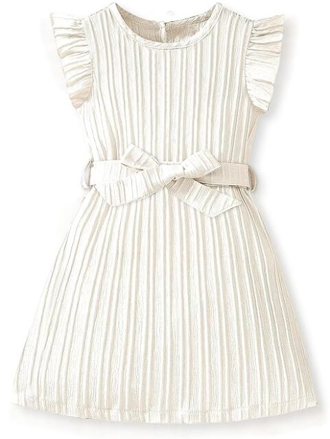 Fashion Dream Girls Solid Knee Length Dress|Girl Dress|Frock|Girls Casual Dress|Girls' Frock|Solid Dress for Girls|Knee Length for Girls|Kids Girls