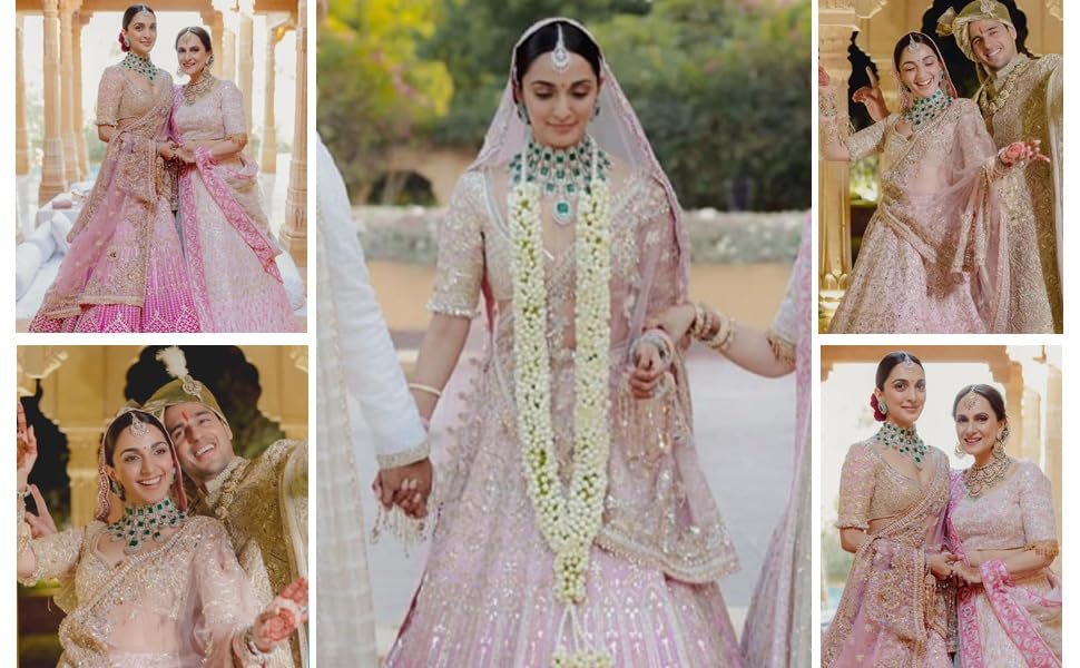 TRENDMALLS Women's Satin Embroidery Bridal Lehenga Choli With Net Dupatta (L148-Pink, Semi stitched) - Image 7