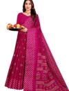 Karishma Sarees Butti Motif Design Gold Printed Festive Cotton Saree (Pink)