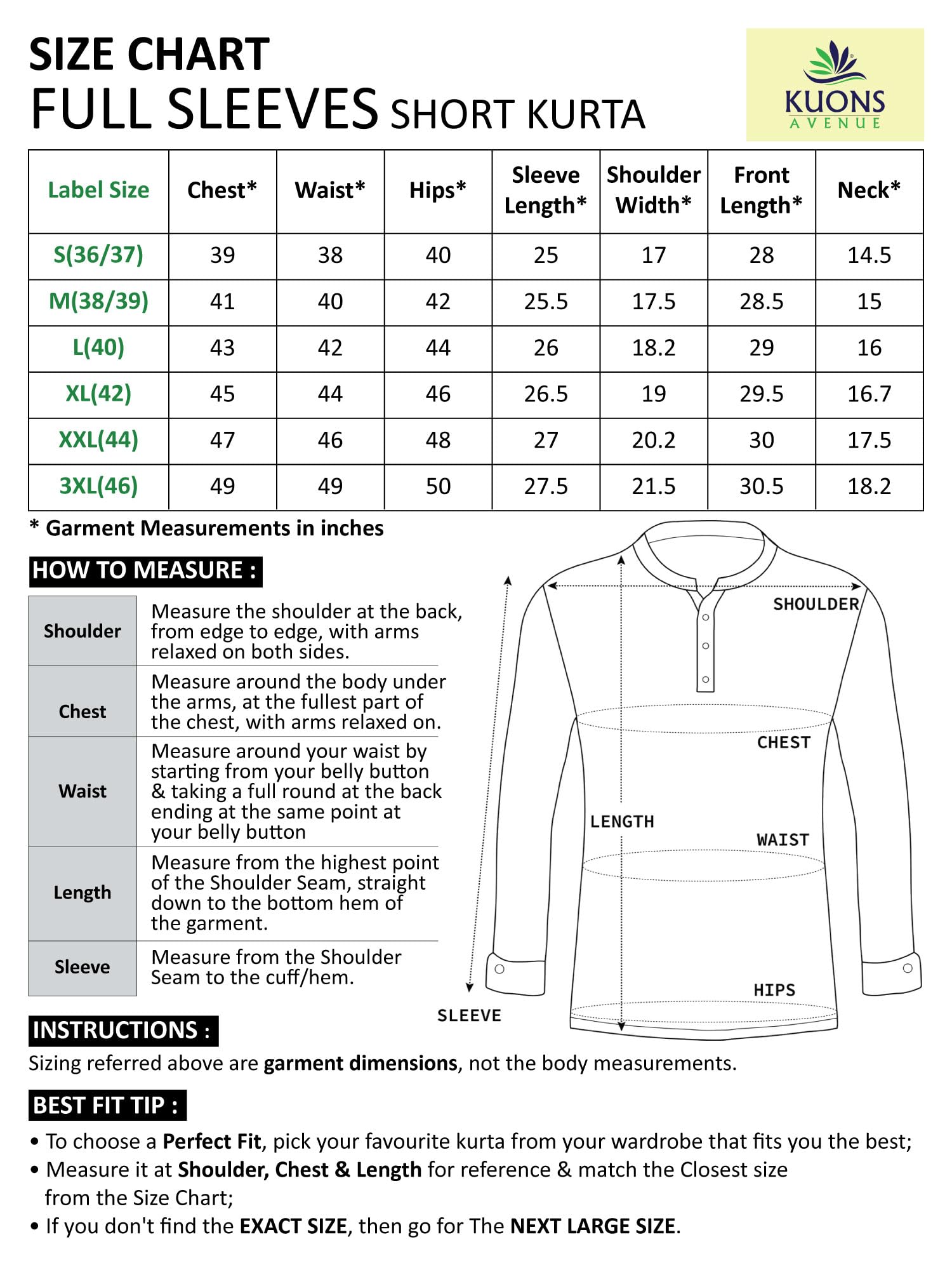 Kuons Avenue Men's Denim Casual Short Kurta (KACLFS1169Y-L_Icewash Blue_Large) - Image 6